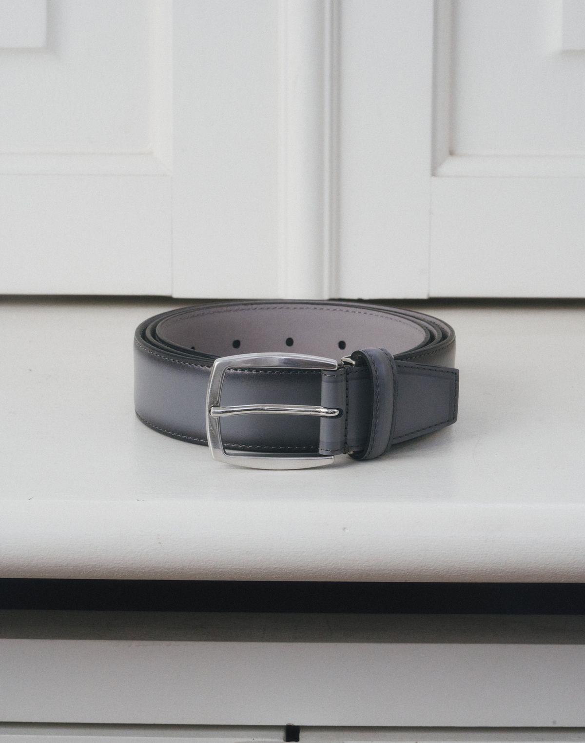 닥스 남성 액세서리(DAKS MEN'S ACCESSORIES) [ITALY][LUCE]그레이 Patina 그라데이션 벨트 DBBE5F603G3