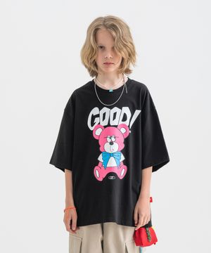 뉴 굳 곰돌이 티셔츠 [블랙]