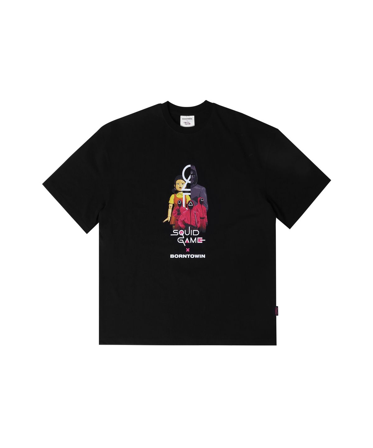 본투윈(BORN TO WIN) SQUID GAME CHARACTER T-SHIRTS [BLACK]