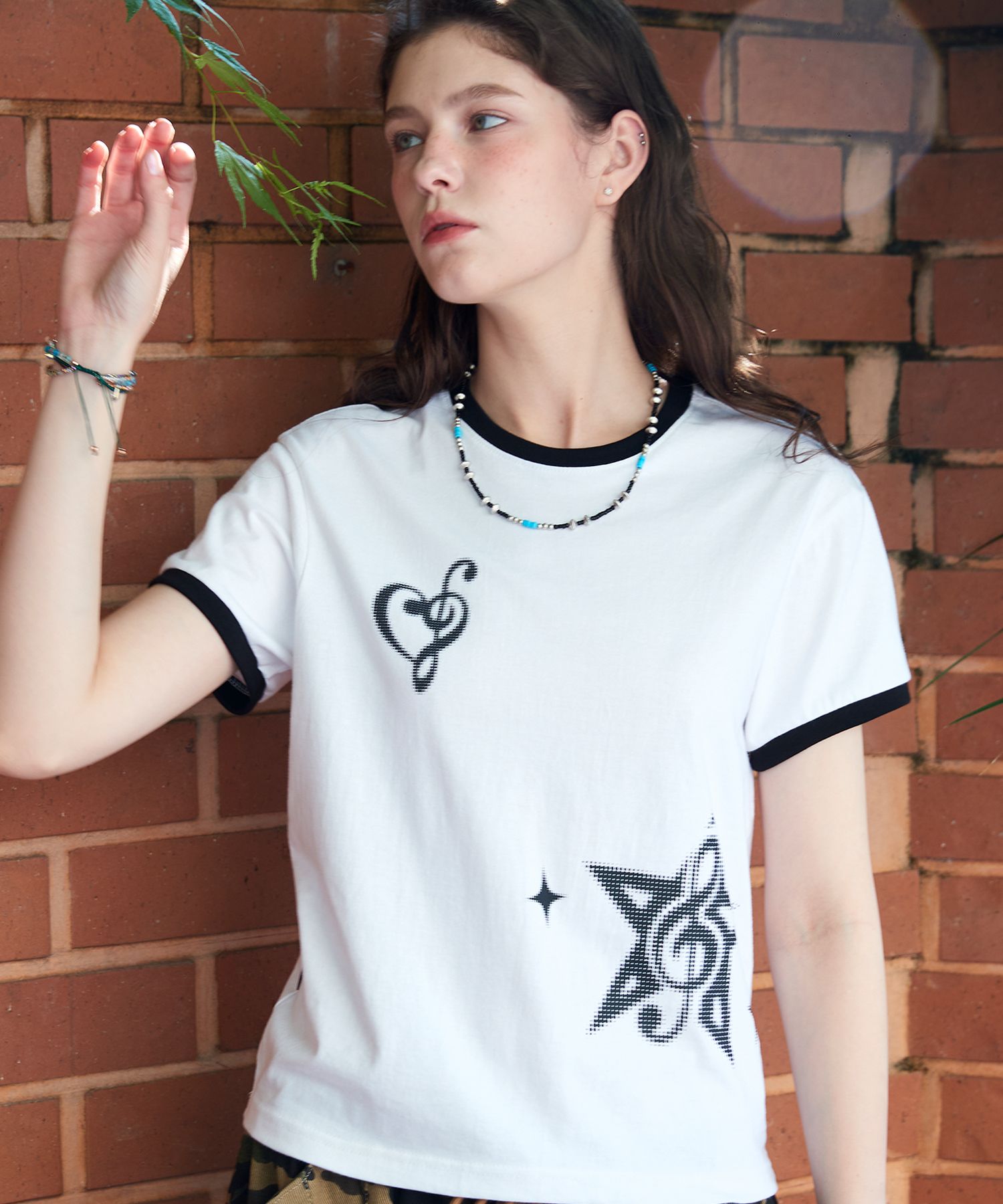 【CPGN STUDIO】25SS★ Heart Clef CROP Ringer Short Sleeve T MUSINSA | CPGN STUDIO Heart Clef CROP Ringer Short Sleeve T