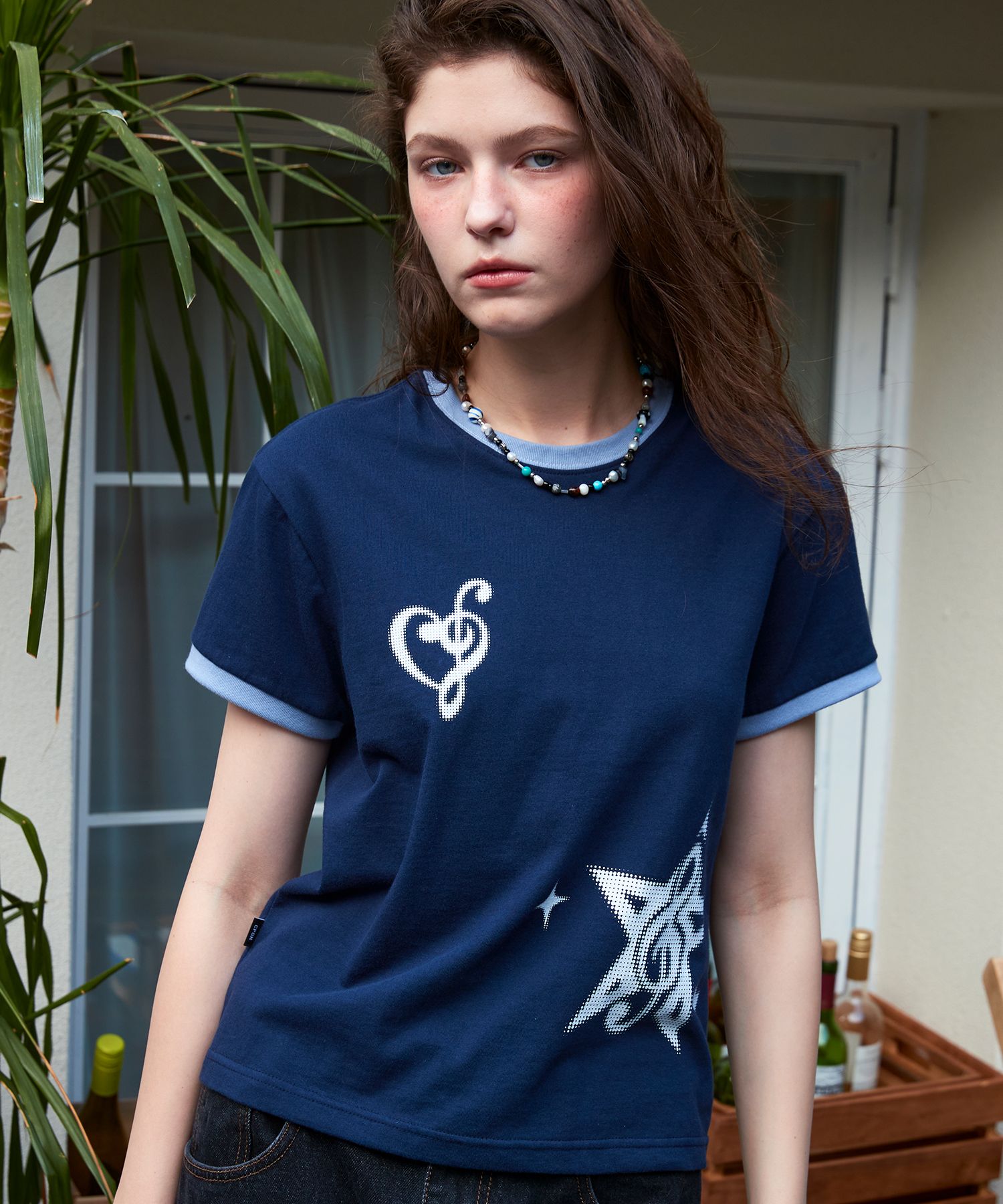【CPGN STUDIO】25SS★ Heart Clef CROP Ringer Short Sleeve T MUSINSA | CPGN STUDIO Heart Clef CROP Ringer Short Sleeve T