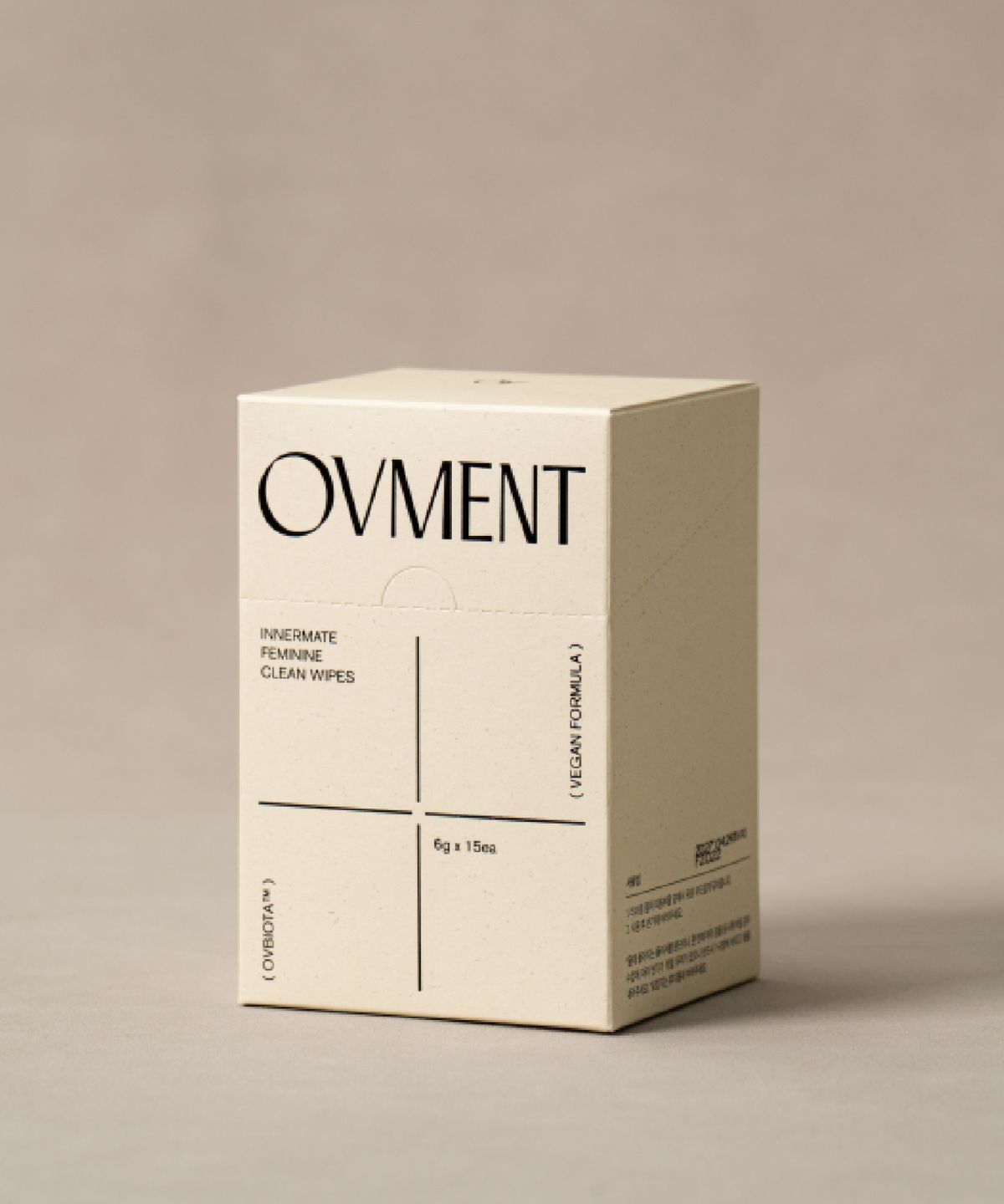 오브먼트(OVMENT) 이너메이트 여성 청결 티슈 15매 X 2set (총 30매) / 낱개포장