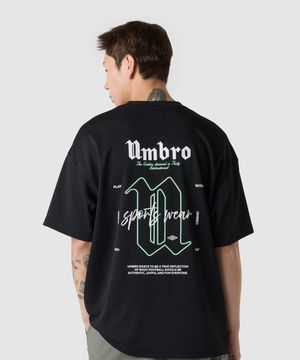 쿨피케 레터 반팔 티셔츠 블랙(UQ321CRS73)