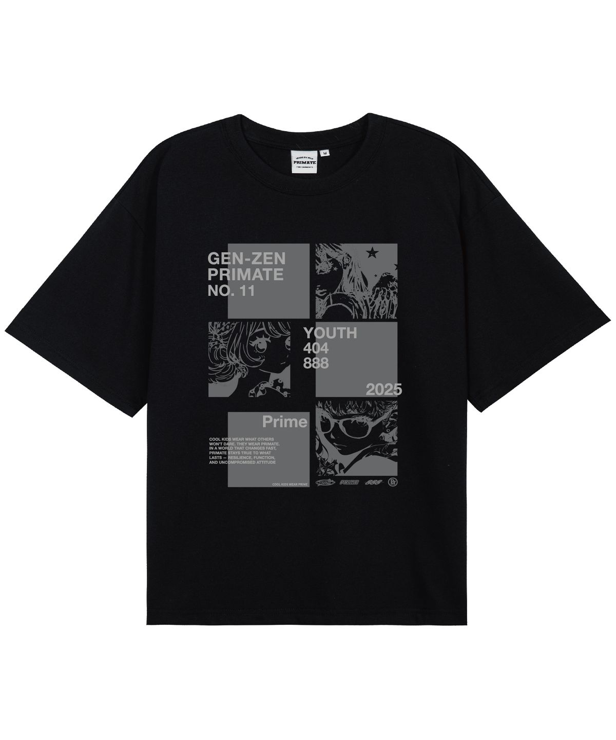 프라임에이트(PRIMATE) MAGAZINE 오버핏 반팔티셔츠 6 COLORS