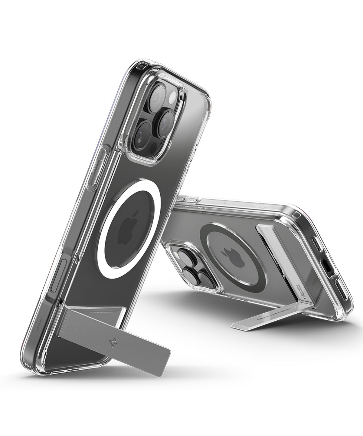 슈피겐(SPIGEN) 아이폰16 프로 케이스 투명 맥세이프 스탠드 울트라하이브리드S맥핏