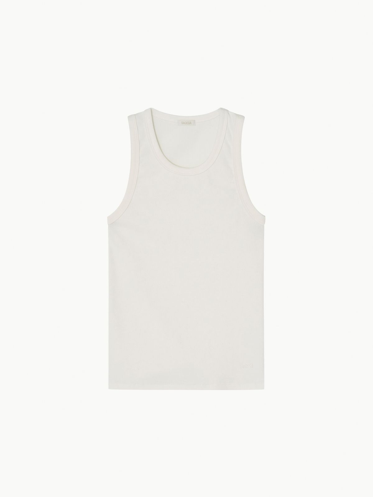 세이지가(SAGEGA) Men Rib Tank (Ivory)