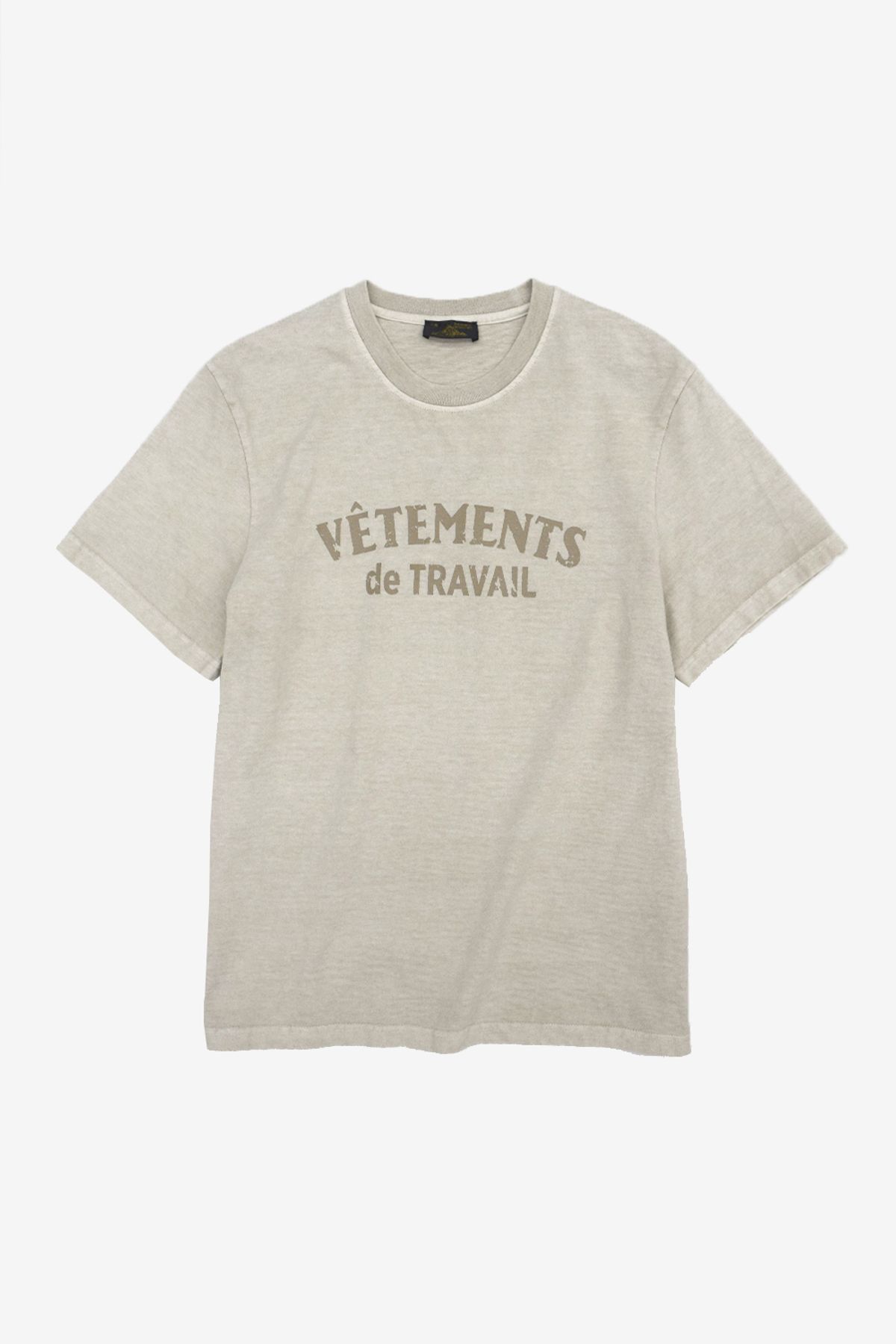 르몽생미셸(LE MONT ST MICHEL) Vintage washed unisex T-shirts_oatmeal