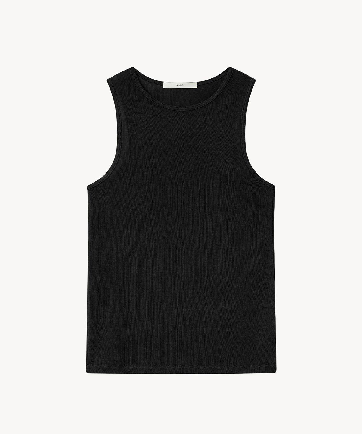 레이디 볼륨(LADY VOLUME) 레아 리브드 탱크탑 (BLACK)