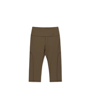 Active Crop Leggings Brown