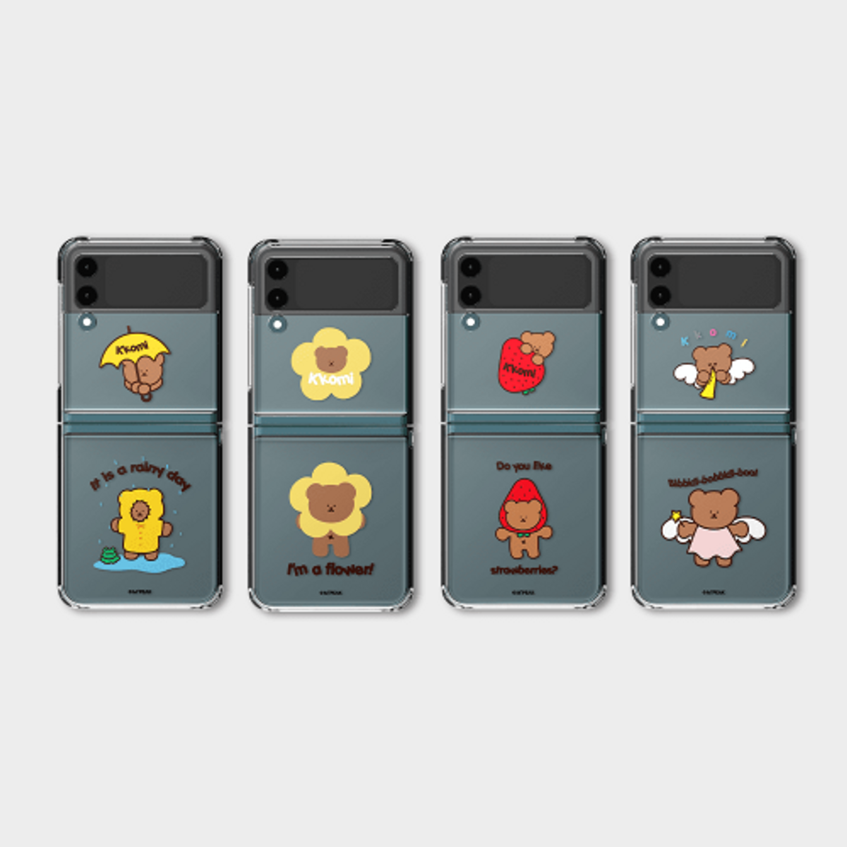 엠픽(MPEAK) 꼬미 Z플립 시리즈 케이스 (UV 클리어)