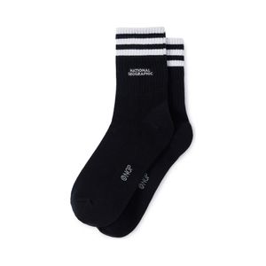 K255KSO020 스트라이프크루 삭스 BLACK