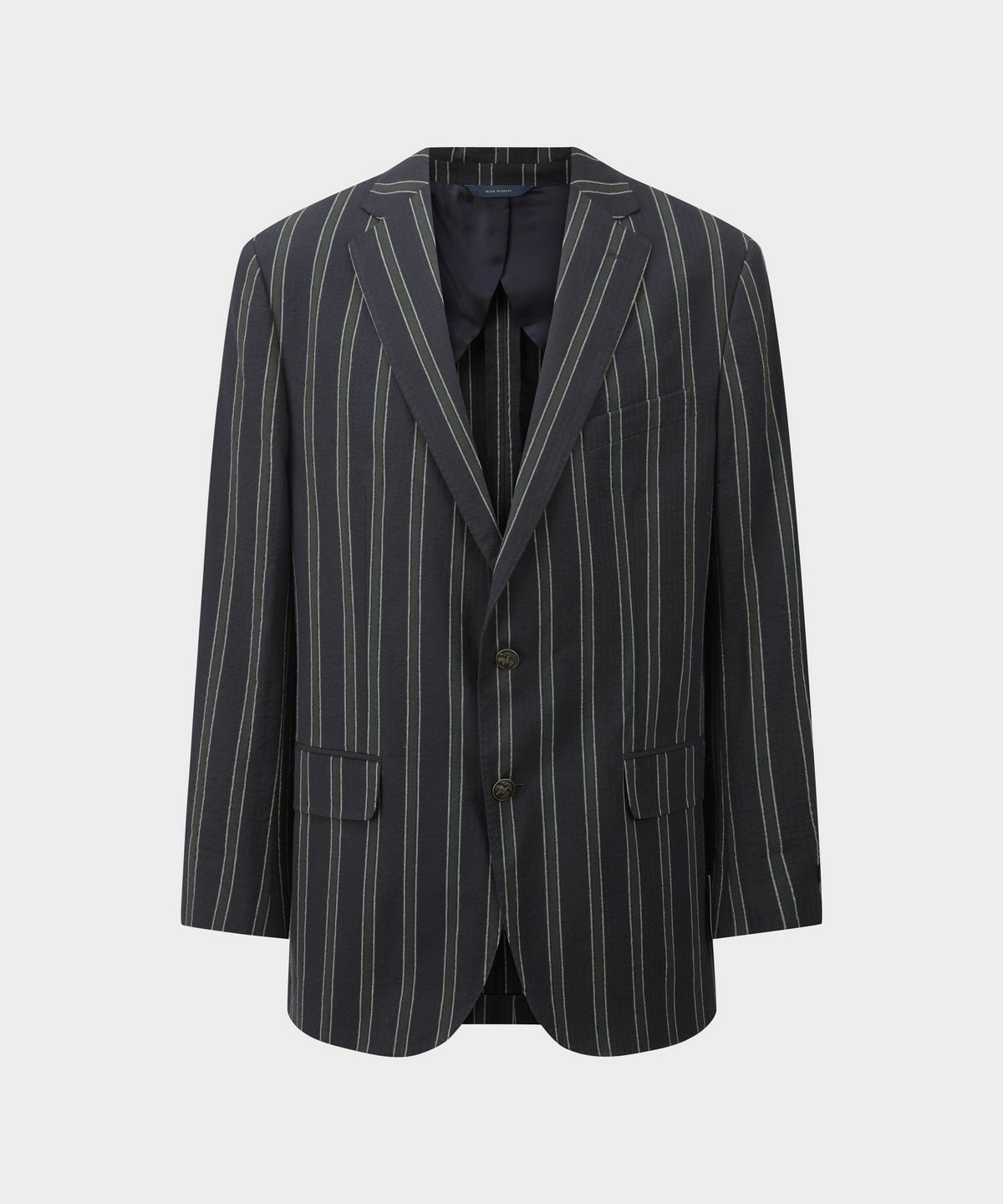 브룩스 브라더스(BROOKS BROTHERS) 클래식핏 시어서커 2버튼 스포츠코트 (네이비) (BBJSMF8362QFM)