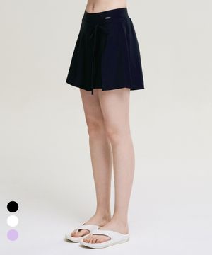 에어스트레치 리본 랩 스커트 스윔 팬츠 워터 큐롯팬츠 (3컬러)
