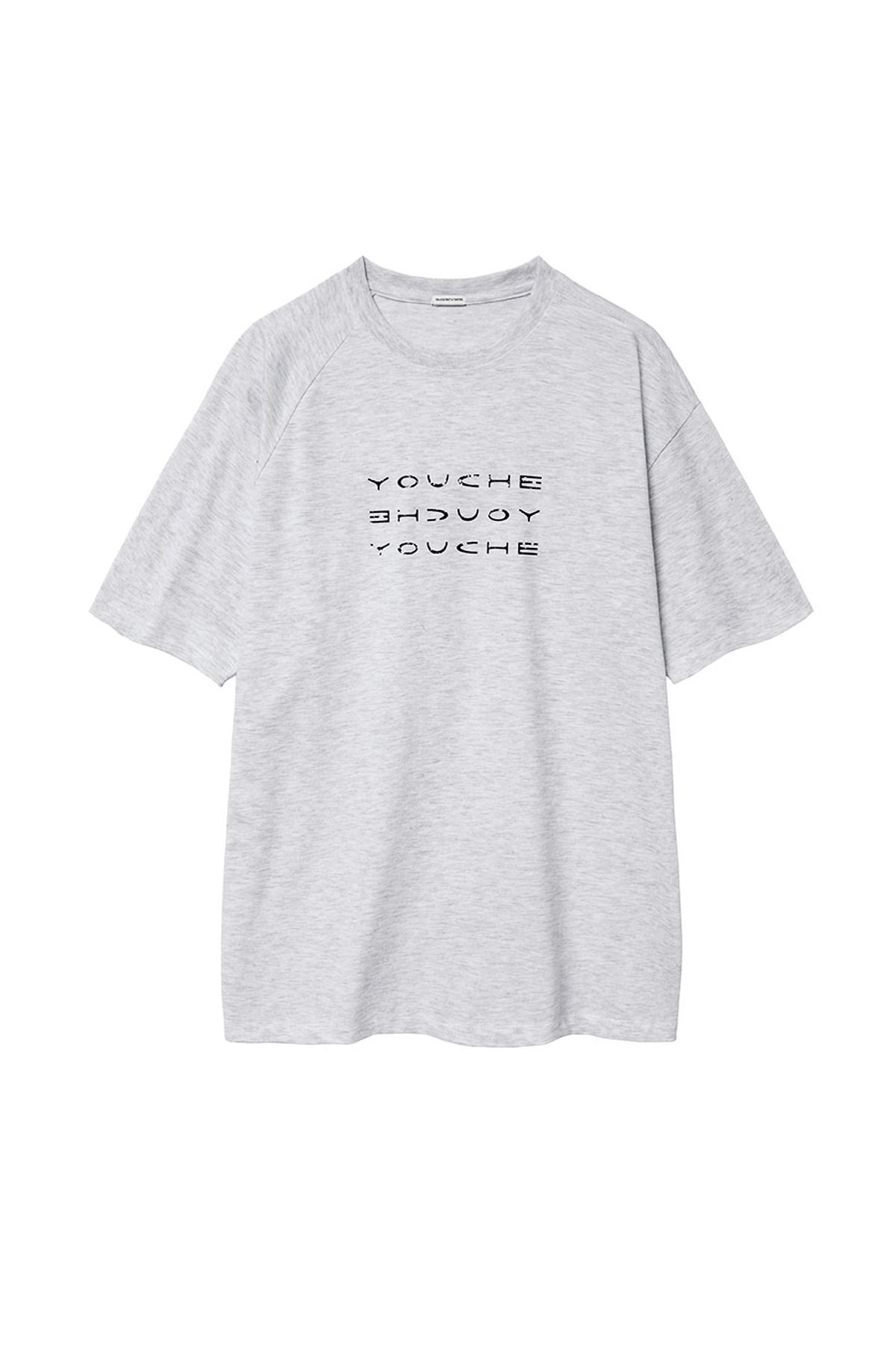 유체 프레타 포르테(YOUCHE PRET A PORTER) SR DUAL SHORT SLEEVE TEE Heather Gray