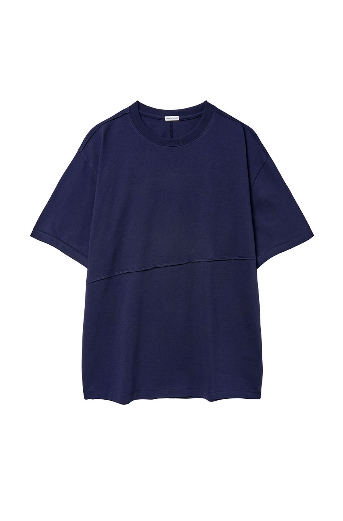 유체 프레타 포르테(YOUCHE PRET A PORTER) SR RAW-EDGE SHORT SLEEVE TEE Dusty Navy