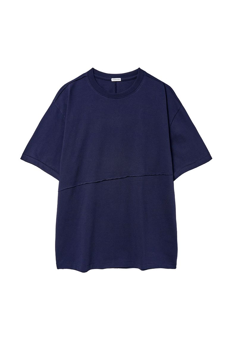SR RAW-EDGE SHORT SLEEVE TEE Dusty Navy
