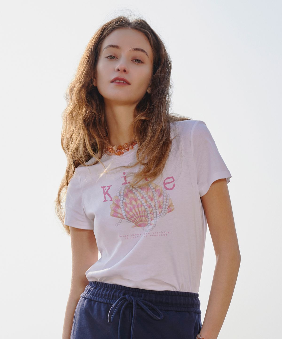 아이스가든에이오공팔(ICE GARDEN A.508) Seashell Print T-shirt
