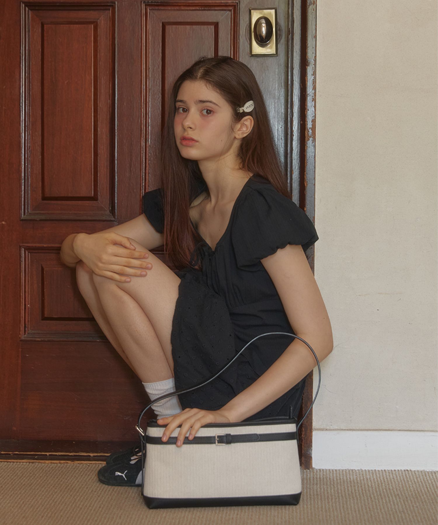 【ANOETIC】ANC BELT SHOULDER BAG_4COLOR ☆送料関税込み☆ MUSINSA | ANOETIC ANC BELT SHOULDER BAG_IVORY