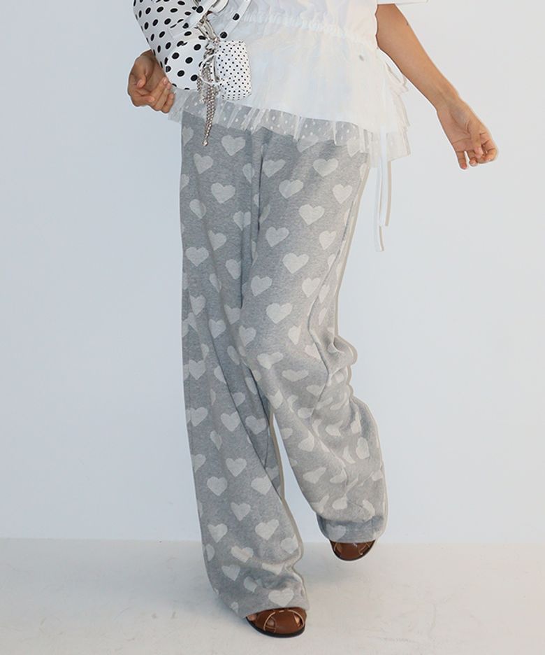HEART DOT TRAINING PANTS GREY
