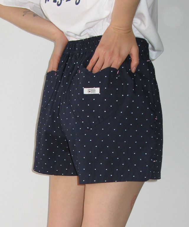 MUSINSA公式 | RONRON HEART POCKET TRUNK SHORT PANTS NAVY DOT