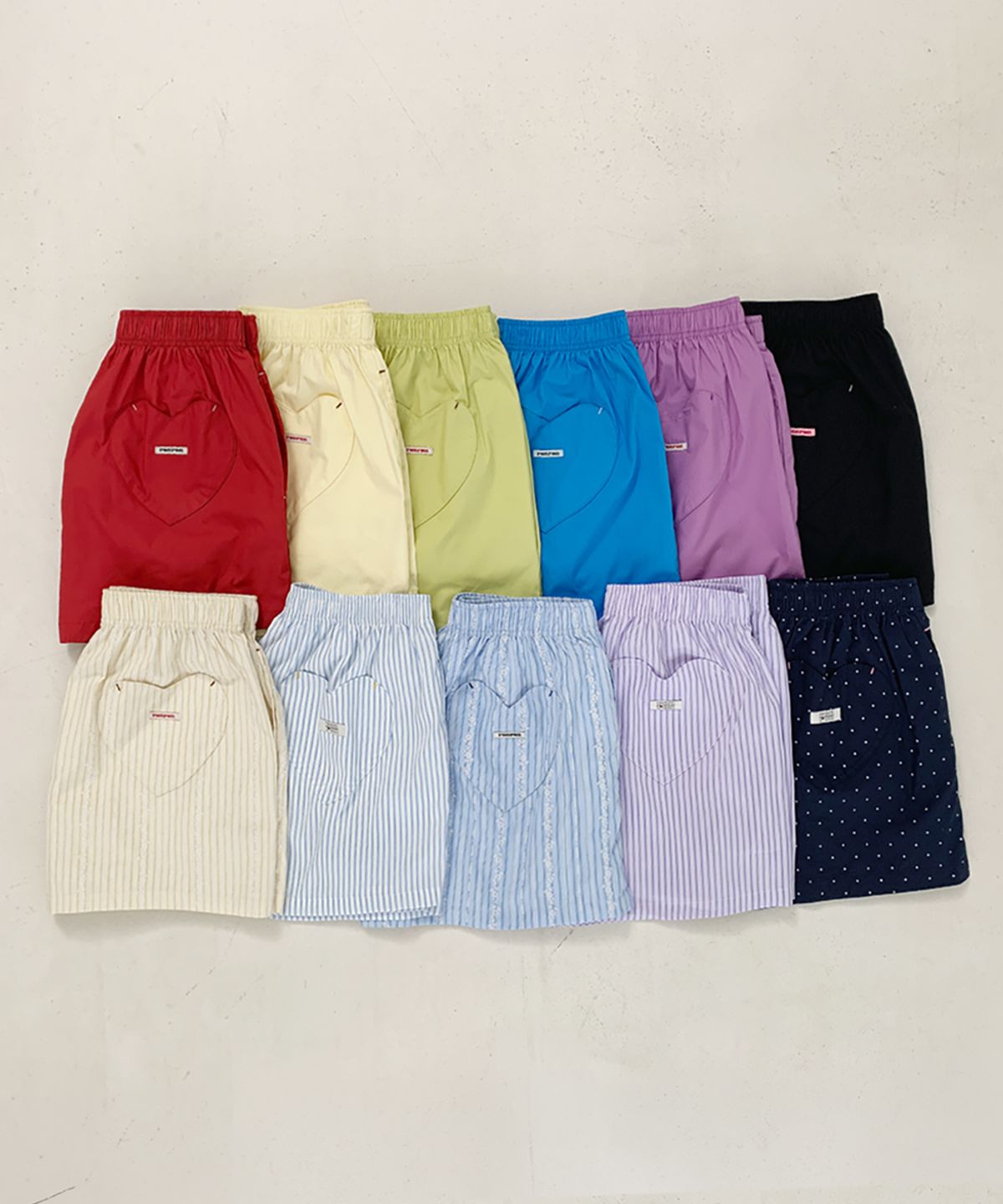 론론(RONRON) HEART POCKET TRUNK SHORT PANTS (9colors)