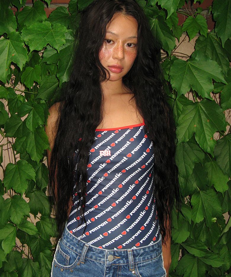 [RRxVV] LOGO LETTERING MONOKINI NAVY