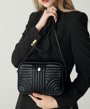 소가죽 퀼팅 크로스백 H18H552 흑니켈