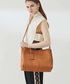 점보 토트백 H16H276 탄색