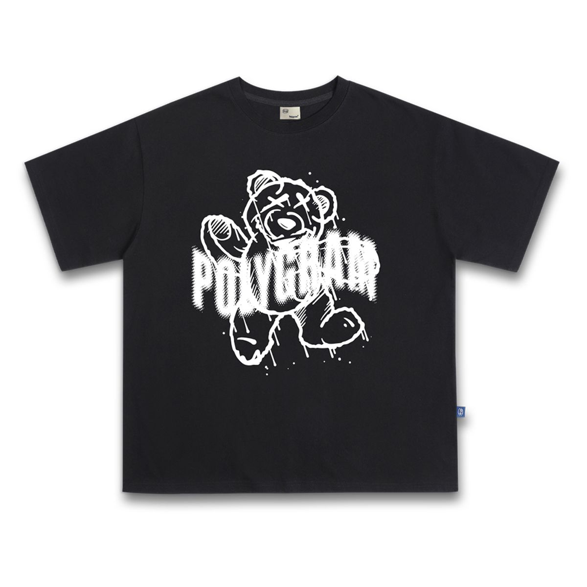 폴리그램(POLYGRAM) 웻베어 16수 코튼 오버핏 반팔티