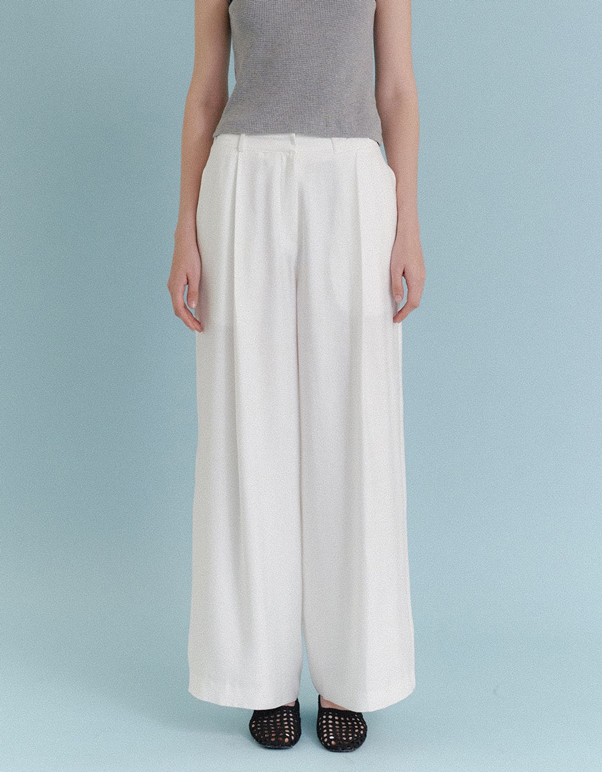 러브어스유(LOVEUSU) LU Layered Pants (White)
