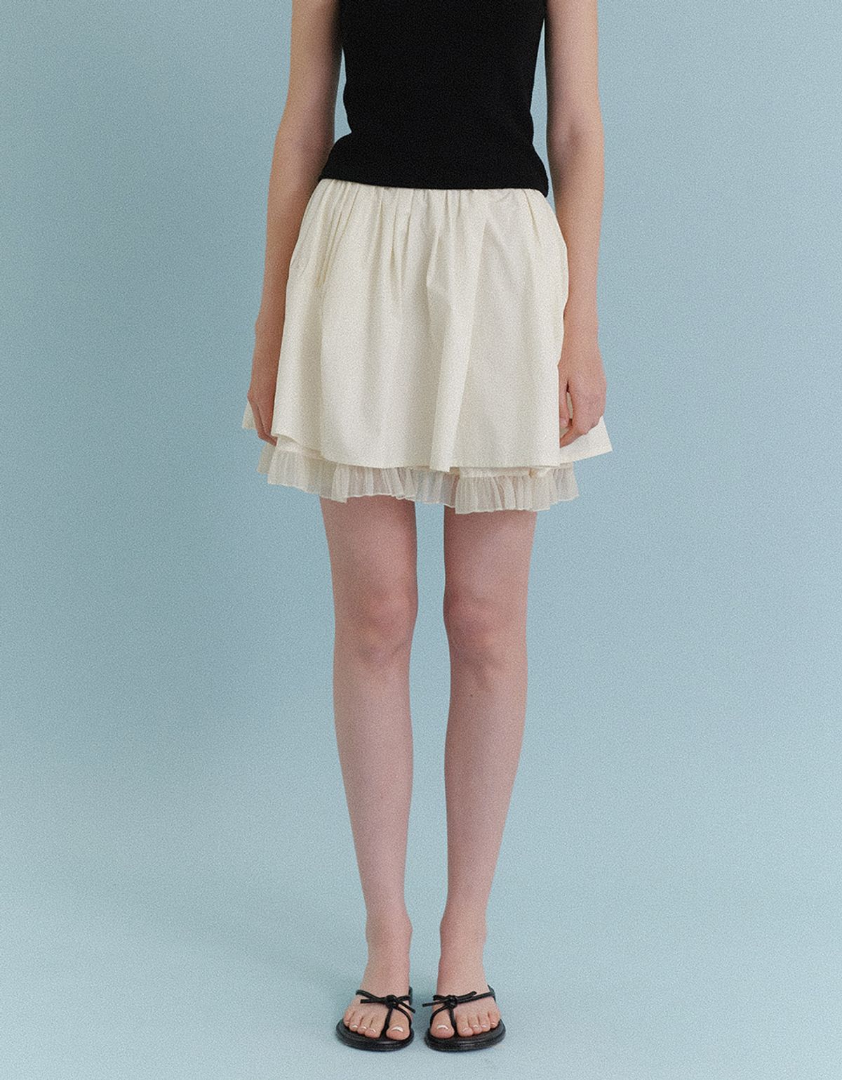 러브어스유(LOVEUSU) Lovely Mini Skirt (Beige)