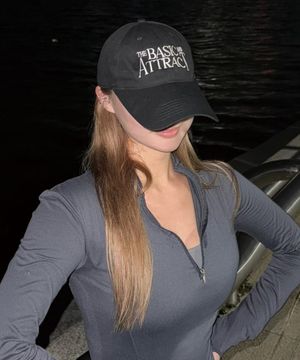 딥핏 빅 레터링 볼캡_블랙