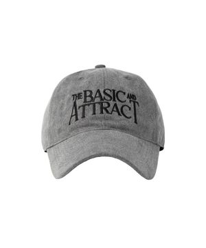 딥핏 빅 레터링 볼캡_피그먼트 차콜