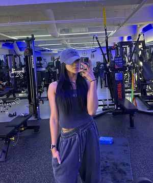 딥핏 엠블럼 슬로건 볼캡_피그먼트 차콜