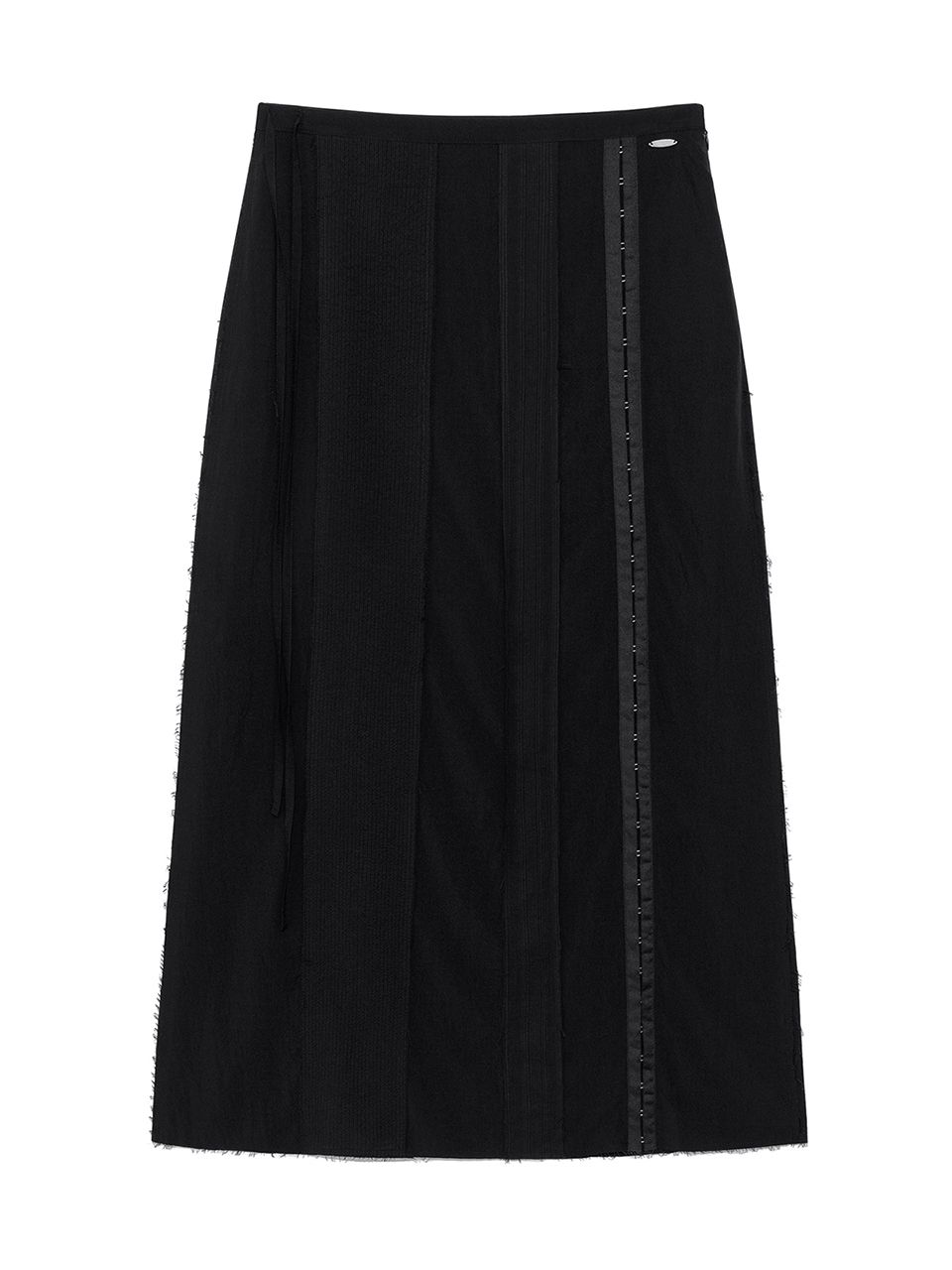 無料配送 ◆ MATIN KIM ◆ HOOK AND EYE STRING LONG SKIRT MUSINSA | MATIN KIM HOOK AND EYE STRING LONG SKIRT IN BLACK