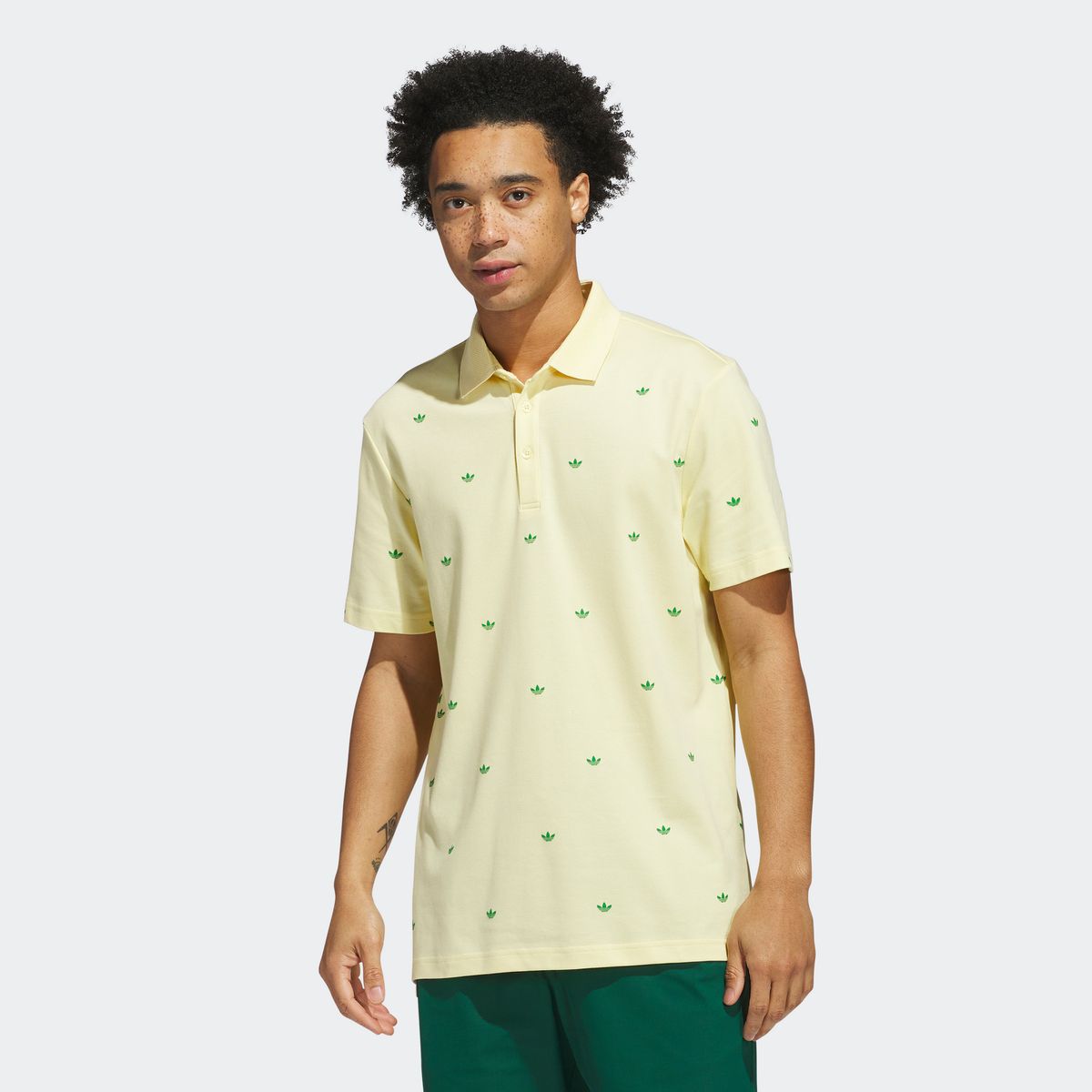 아디다스 골프(ADIDAS GOLF) 오리지널스 프린티드 트레포일 폴로 셔츠 JM8257