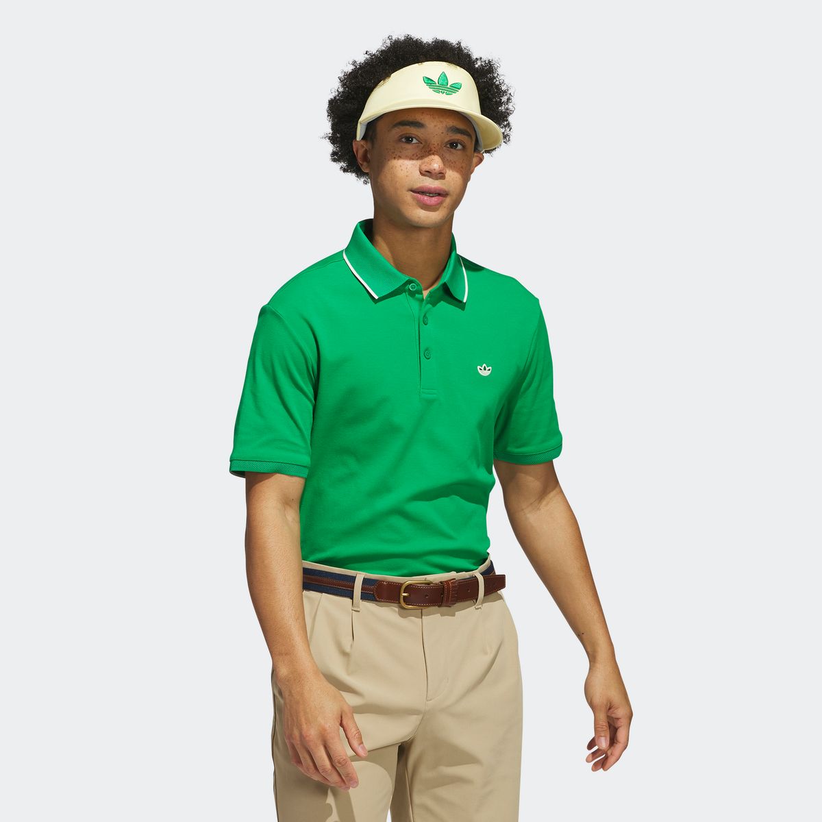 아디다스 골프(ADIDAS GOLF) 오리지널스 트위스트니트 트레포일 폴로 셔츠 JH3860