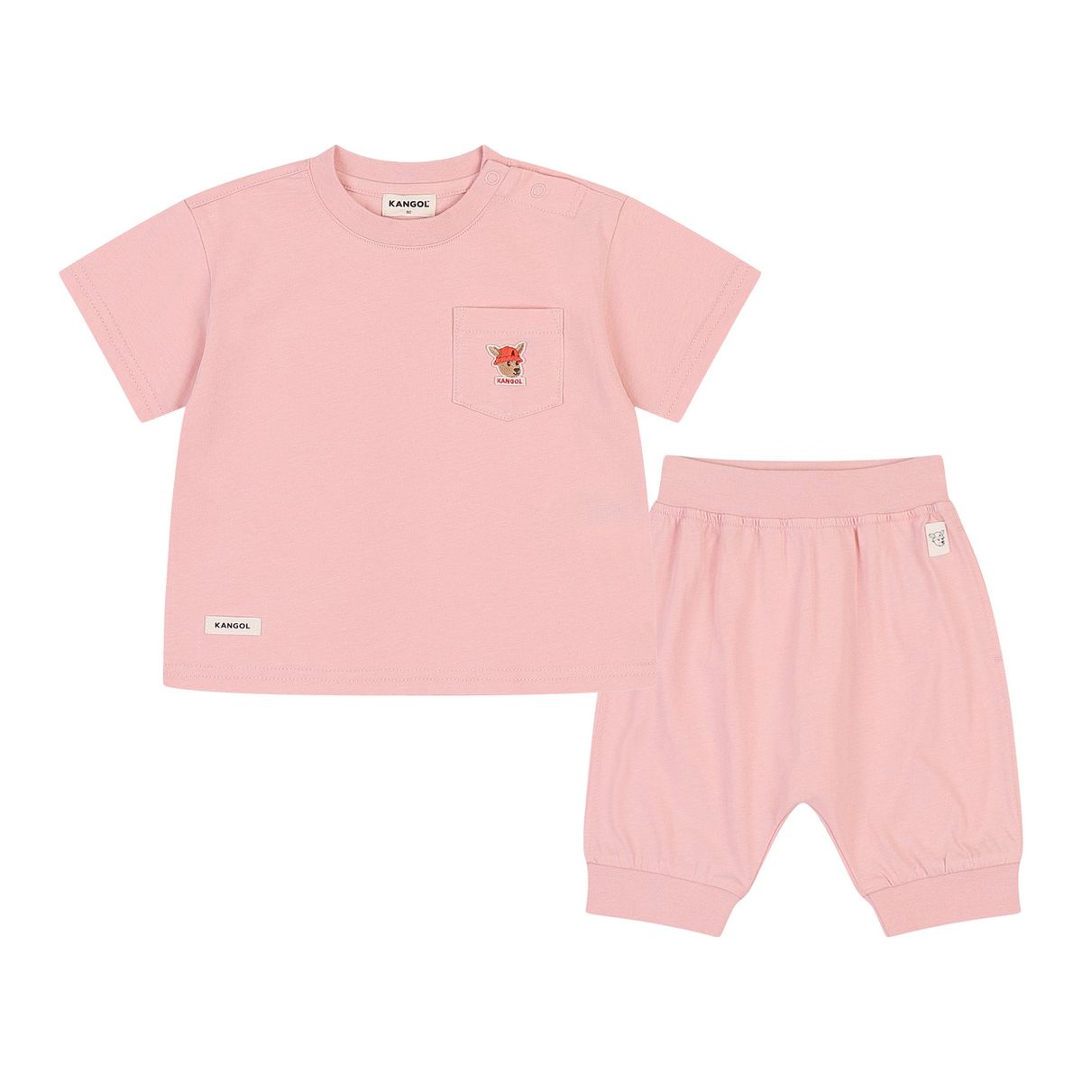 캉골키즈(KANGOL KIDS) [베이비] 루 심볼 져지 세트웨어 RB 0903 핑크