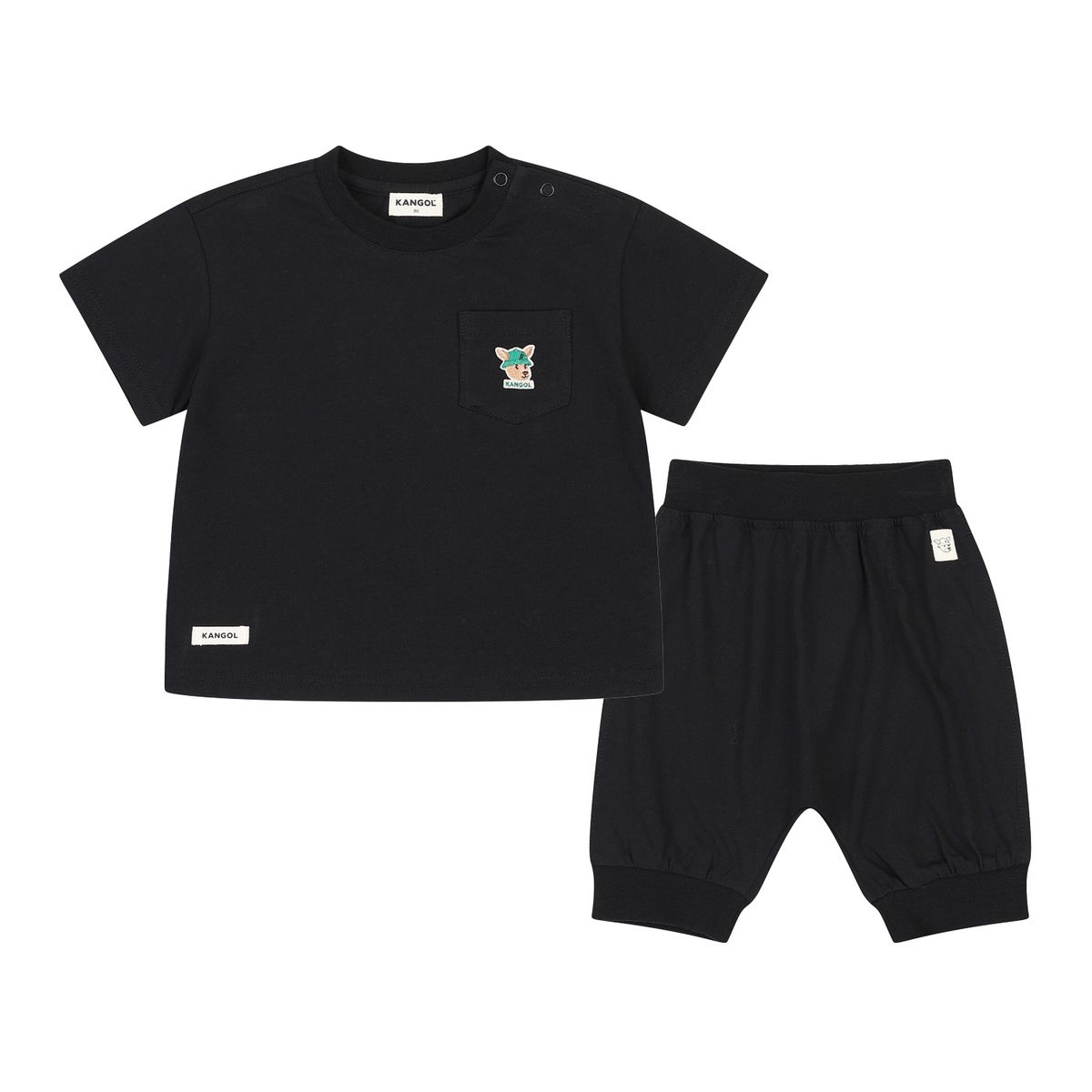 캉골키즈(KANGOL KIDS) [베이비] 루 심볼 져지 세트웨어 RB 0903 블랙