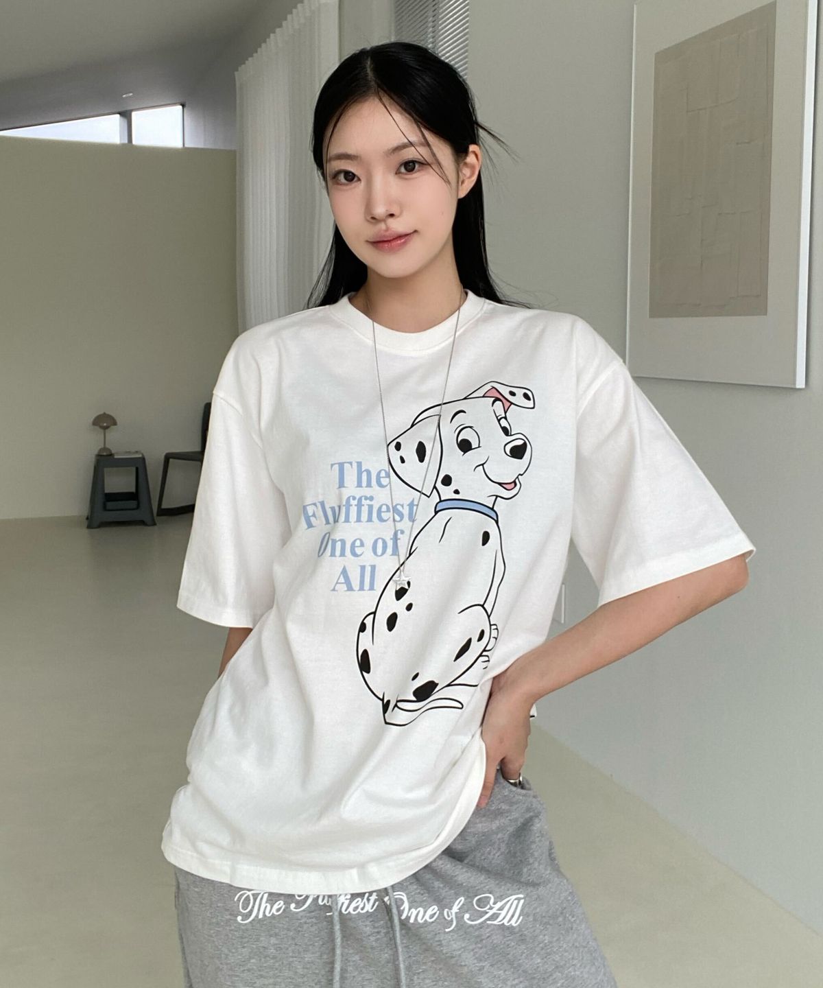 와이케이(WAIKEI) 베이비 달마시안_반팔티셔츠 화이트