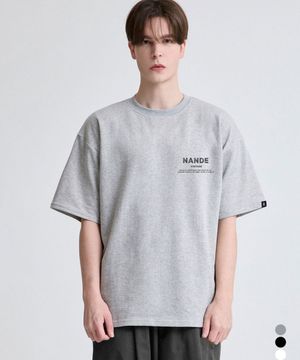 빈티지로고 프린팅 레터링 오버핏 반팔 티셔츠 3color