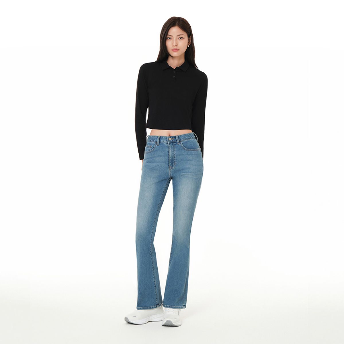 안다르(ANDAR) 에어데님 세미 부츠컷 청바지