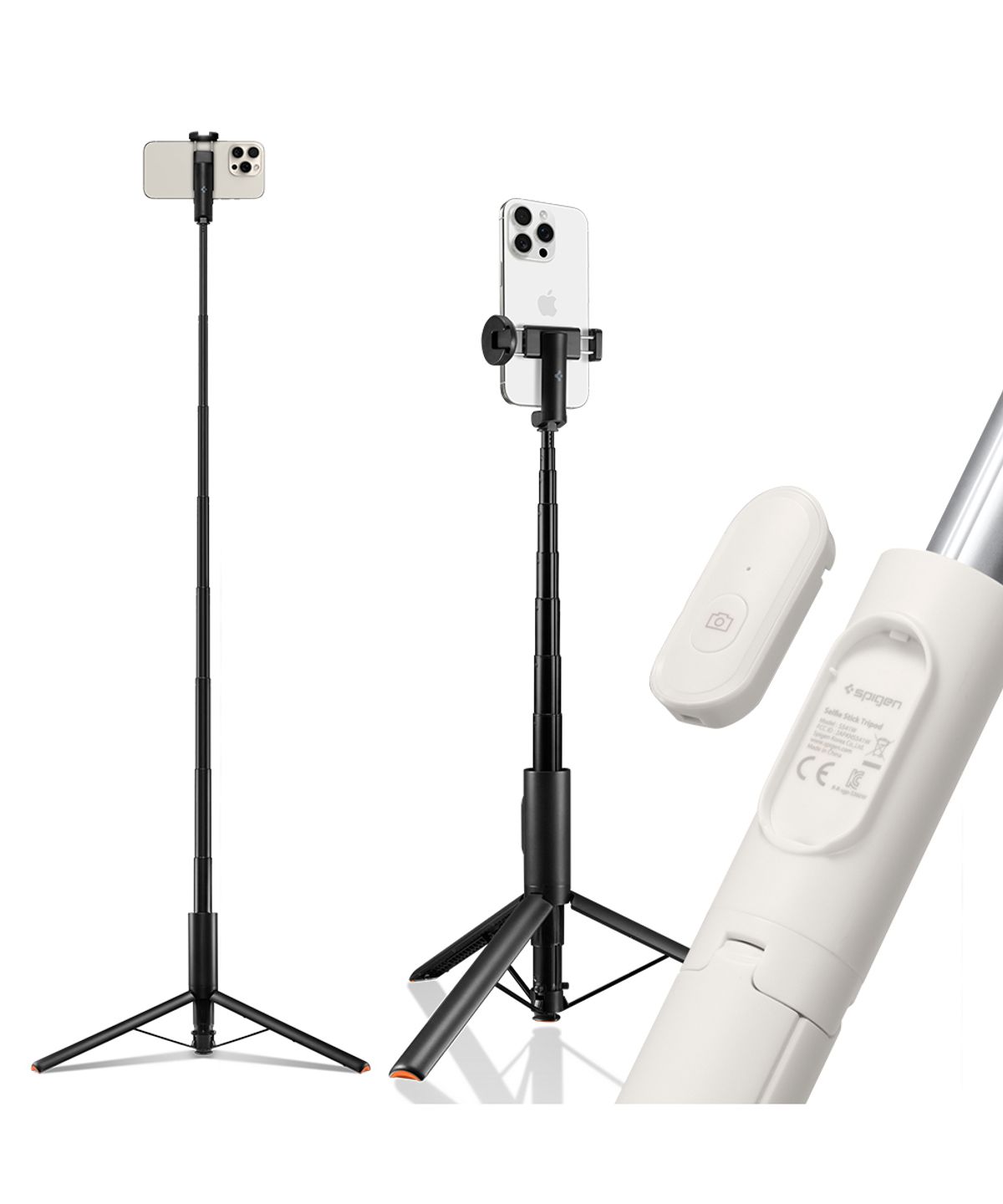 슈피겐(SPIGEN) 원터치 롱바디 145cm 셀카봉 삼각대 원더스냅 S541W