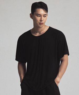 립실켓 유넥 반팔티셔츠 블랙