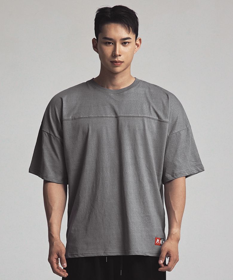 스트릿다운 피그먼트 져지 그레이