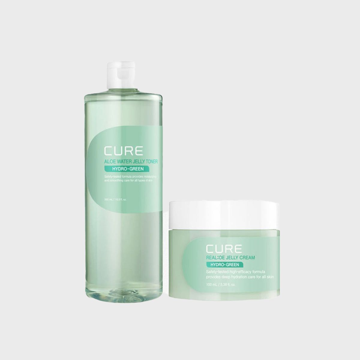 김정문알로에(KIMJEONGMOONALOE) 큐어 젤리토너 500ml+젤리크림 100ml