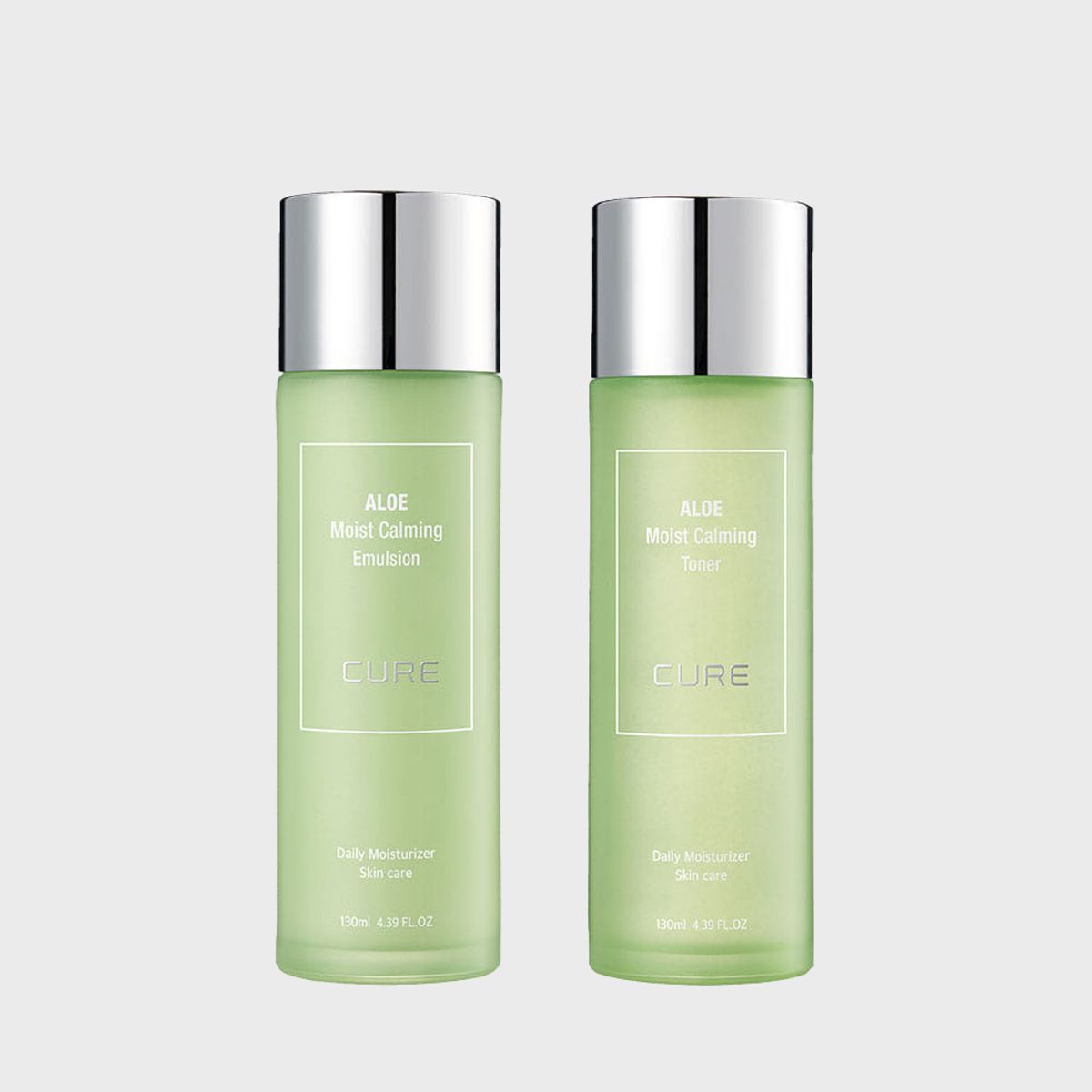 김정문알로에(KIMJEONGMOONALOE) 큐어 카밍 토너 130ml+에멀전 130ml
