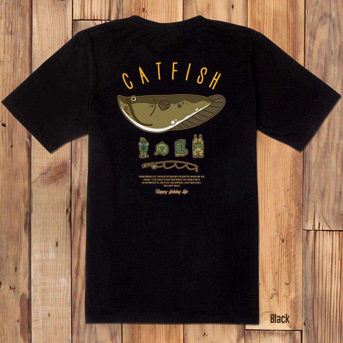 돌돌(DOLDOL) FICO_tshirts-311  피코앵글러 낚시 브랜드 메기 디자인 티셔츠 반팔티
