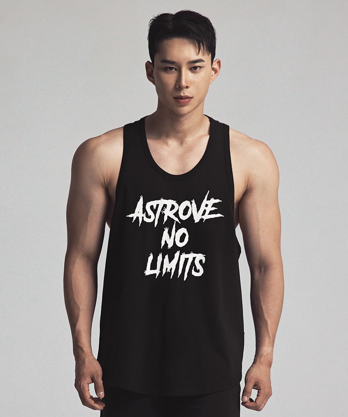 아스트로브(ASTROVE) 헤비 코튼 노 리밋 나시 블랙