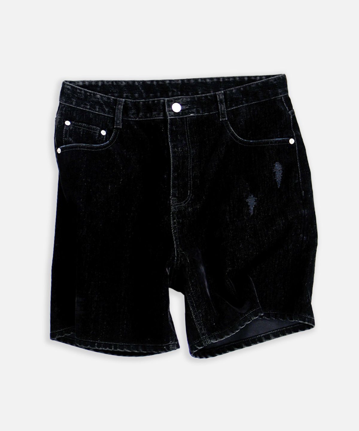 애니타임로릭(ANYTIME LOREAK) DAHLIA VELVET SHORTS - BLACK